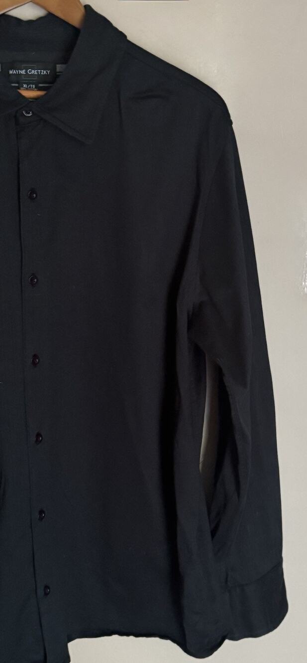 Vintage Wayne Gretzky Black Long Sleeve Button Down XL